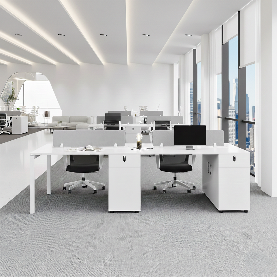 Office Timeless Elegance Classic Fashion White Staff Desk YGZ-1020