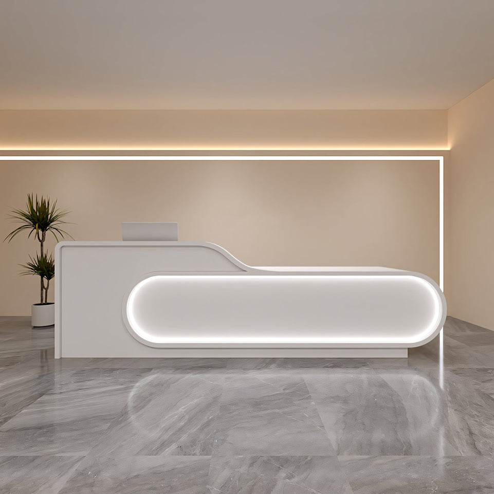 Minimalist Chic Office Reception Desk Beauty Hair Salons JDT-061