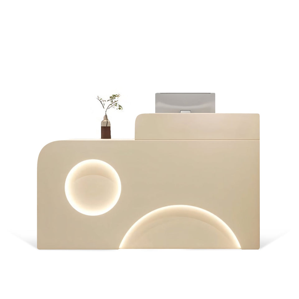 Fully Assembled Reception Desks with LED Accents for Salons JDT-1034