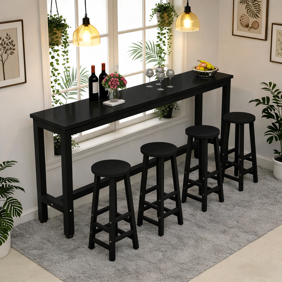 (Long Version) Classic Space Saving Bar Table BTZ-002