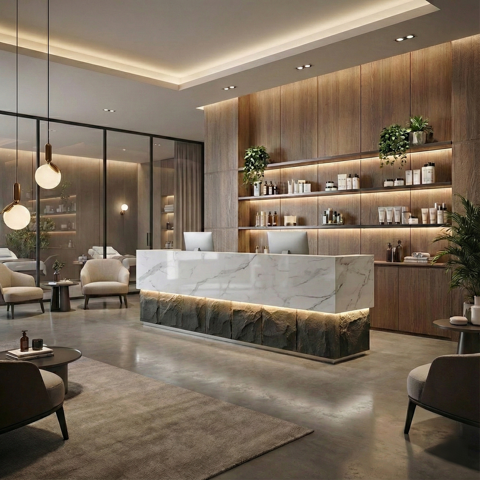 Stainless Steel Cash Register Commercial Front Desk Reception Desk JDT-7164