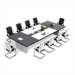 (In Stock) Simple Rectangular Conference Table And Chair Combination HYZ-008