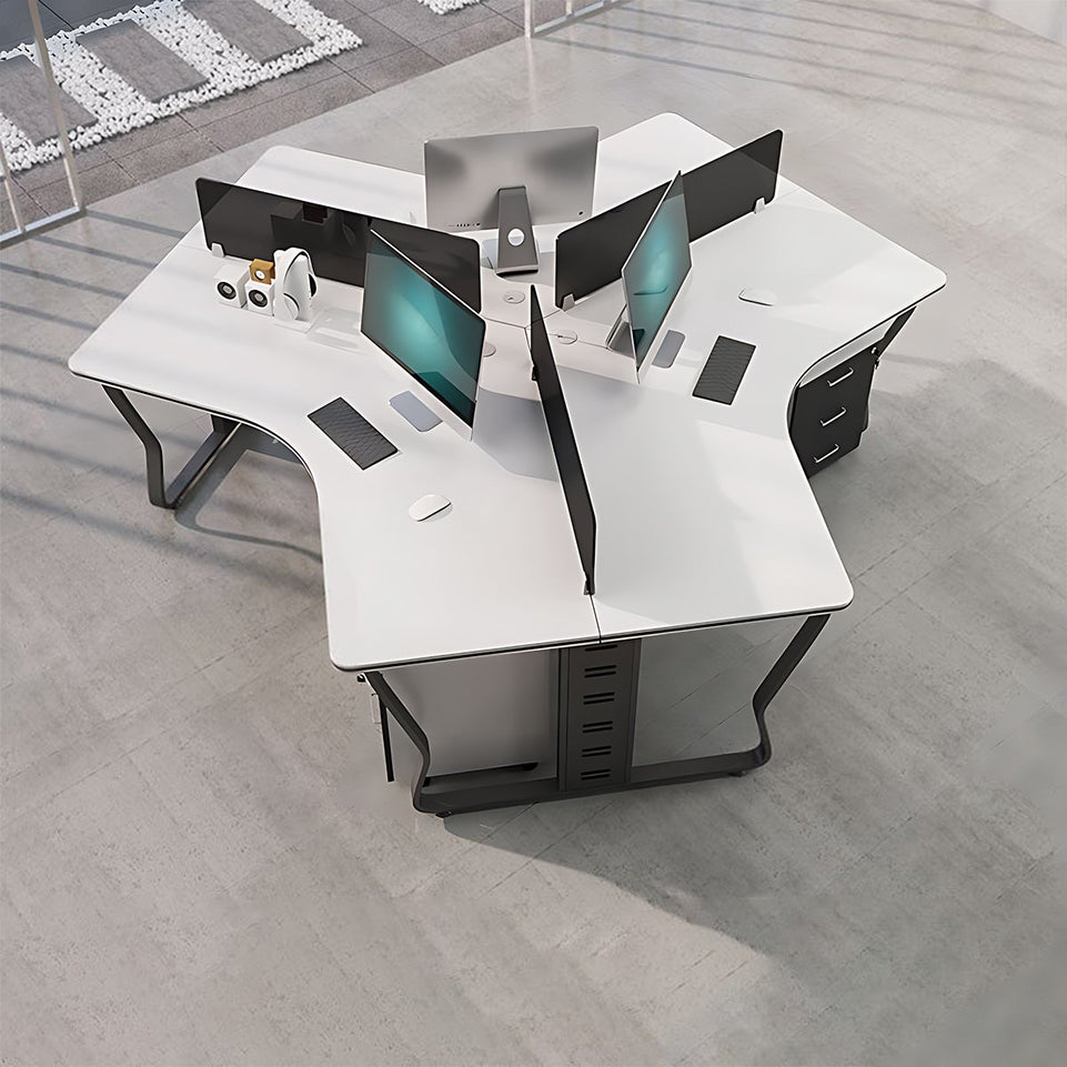 Creative Simple Combination Multi-Person Desk Staff Tables And Chairs BGZ-015