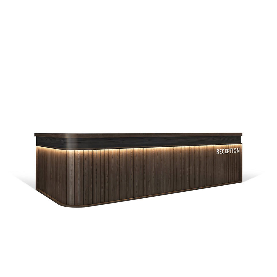 L-Shaped Vintage Industrial Style Bar Coffee Shop Cashier Reception Desk JDT-2022