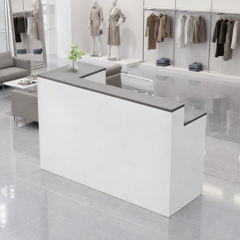 Light Luxury Simple Store Checkout Counter Reception Desk JDT-1048