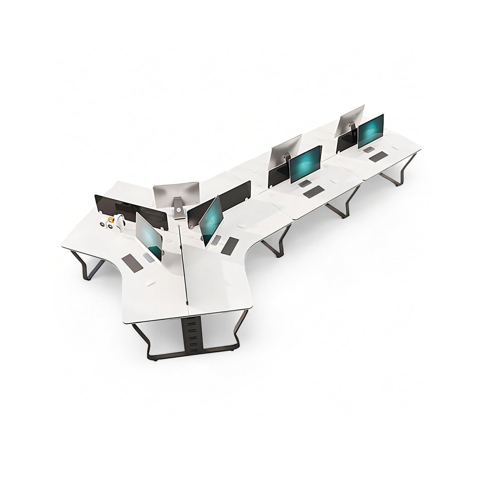 Creative Simple Combination Multi-Person Desk Staff Tables And Chairs BGZ-015