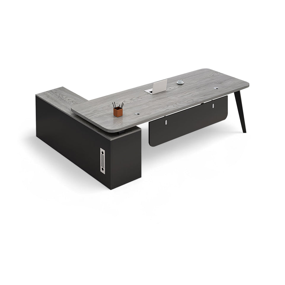 Office Executive Table Desk With Curtain Board LBZ-1078