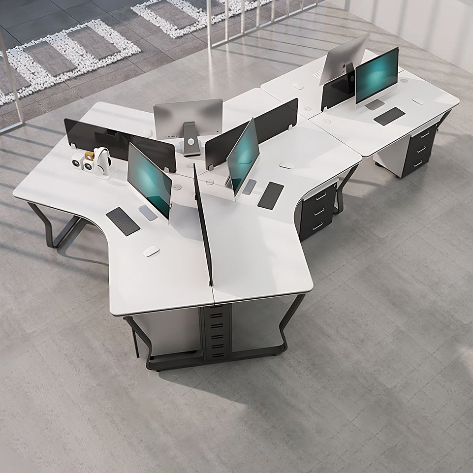 Creative Simple Combination Multi-Person Desk Staff Tables And Chairs BGZ-015