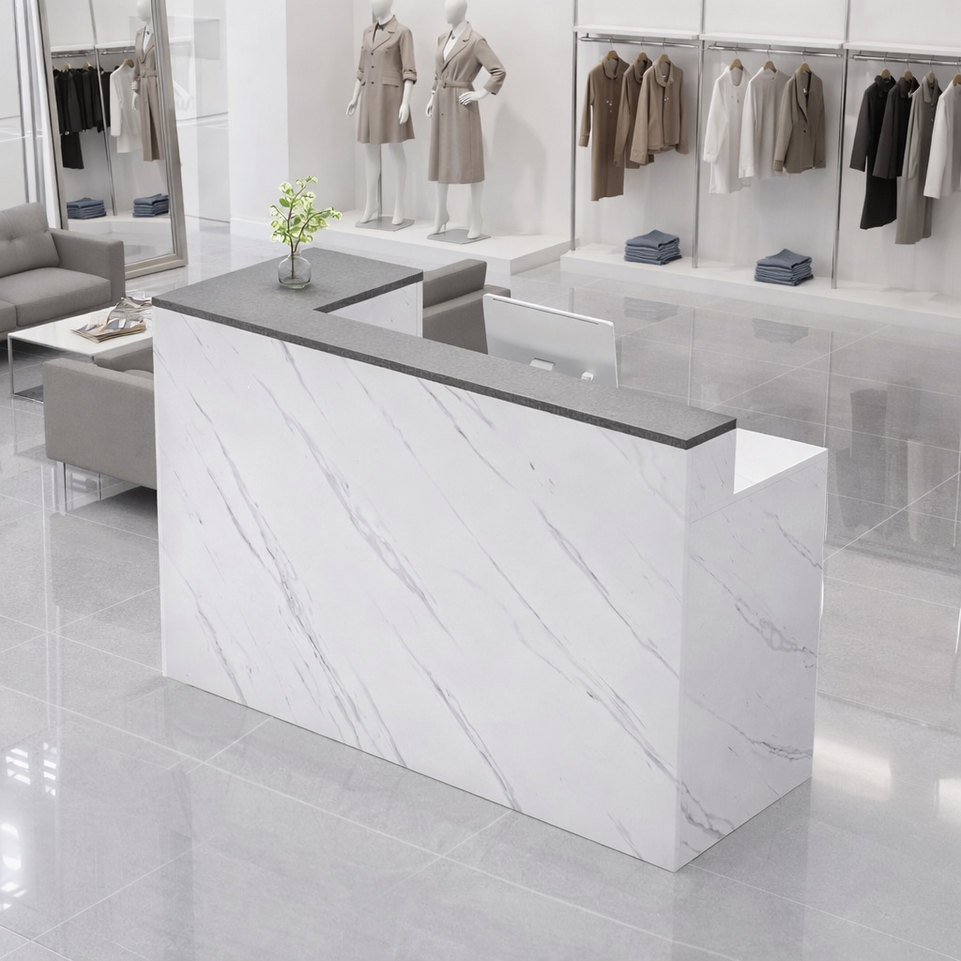 Light Luxury Simple Store Checkout Counter Reception Desk JDT-1048