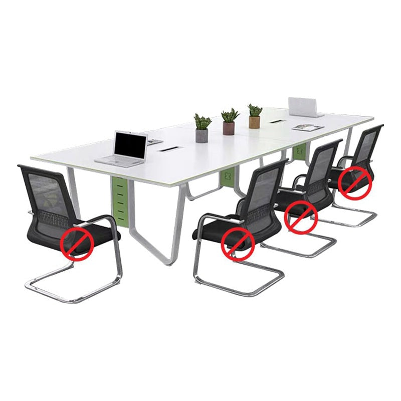 Simple Rectangular Conference Table For 6-10 People HYZ-1031