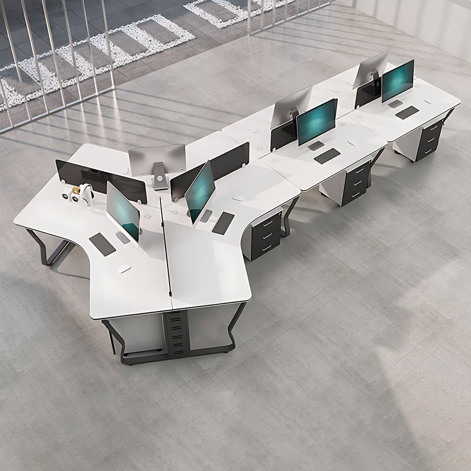 Creative Simple Combination Multi-Person Desk Staff Tables And Chairs BGZ-015