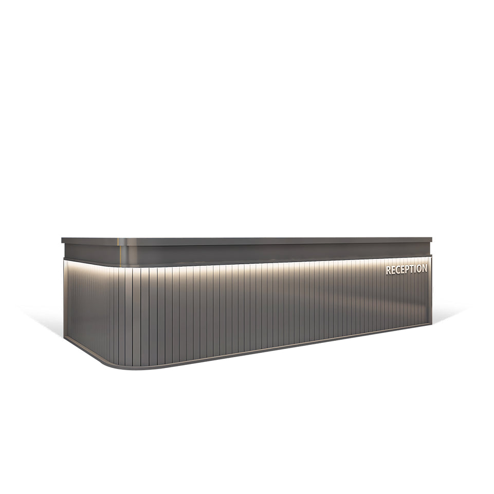 L-Shaped Vintage Industrial Style Bar Coffee Shop Cashier Reception Desk JDT-2022