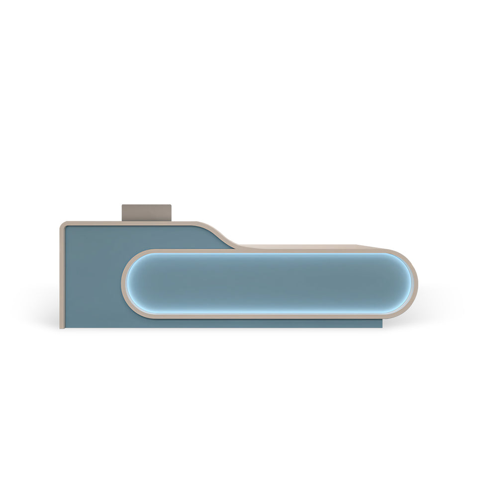 Minimalist Chic Office Reception Desk Beauty Hair Salons JDT-061