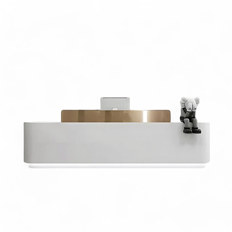 Modern Stainless Steel Front Desk Cashier Counter Reception Desk JDT-7101