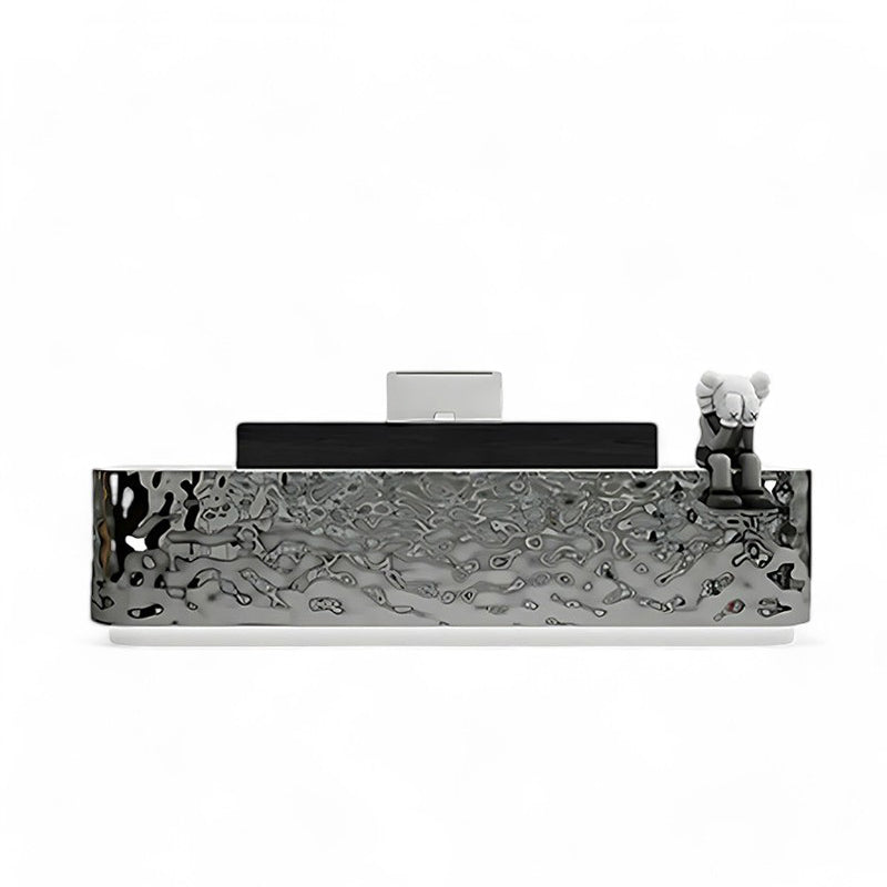 Modern Stainless Steel Front Desk Cashier Counter Reception Desk JDT-7101