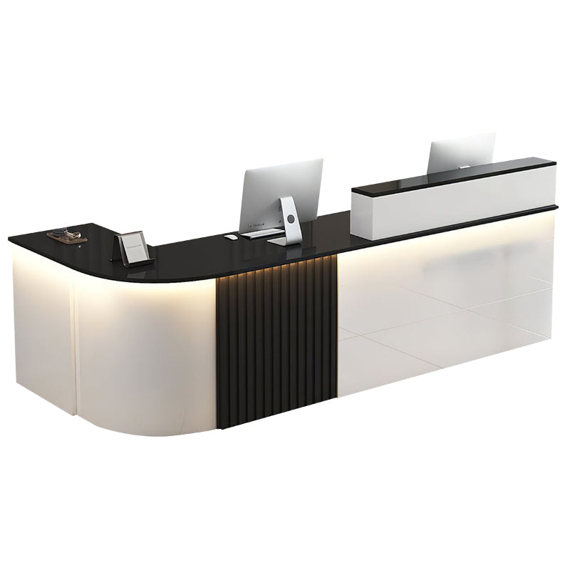 L-shaped Office Reception Desk Store Counter JDT-2117