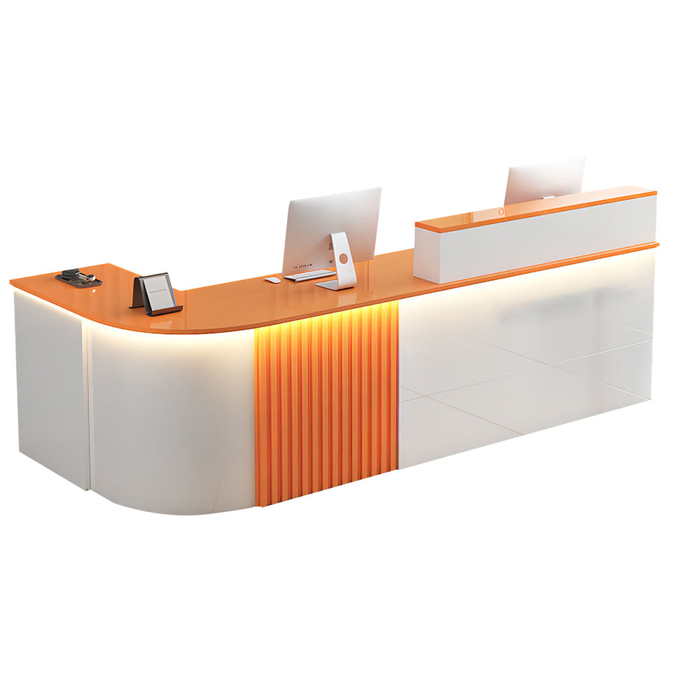 L-shaped Office Reception Desk Store Counter JDT-2117