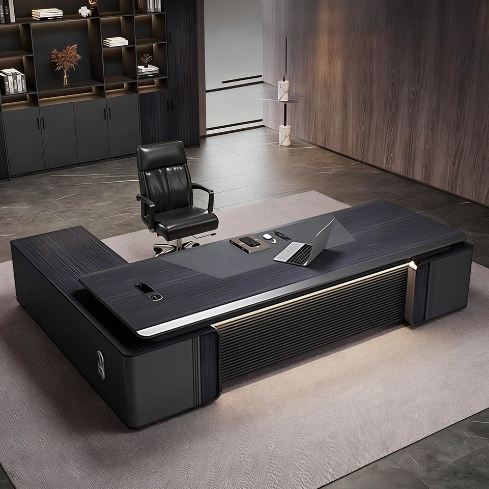 Modern Executive Office Desk for Manager with Storage Cabinet LBZ-2082