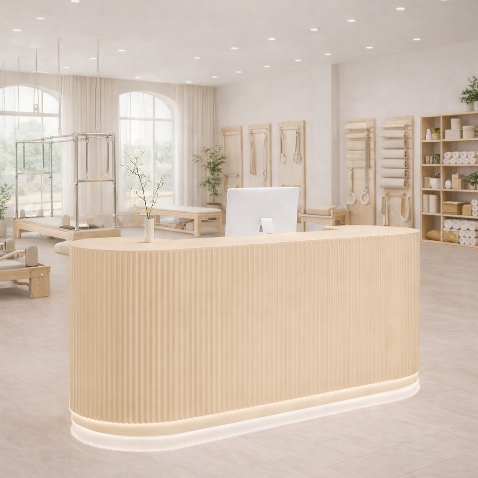 Light Luxury Cream Style Hotel Store Salons Reception Desk JDT-107