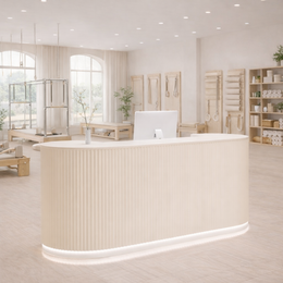 Light Luxury Cream Style Hotel Store Salons Reception Desk JDT-107