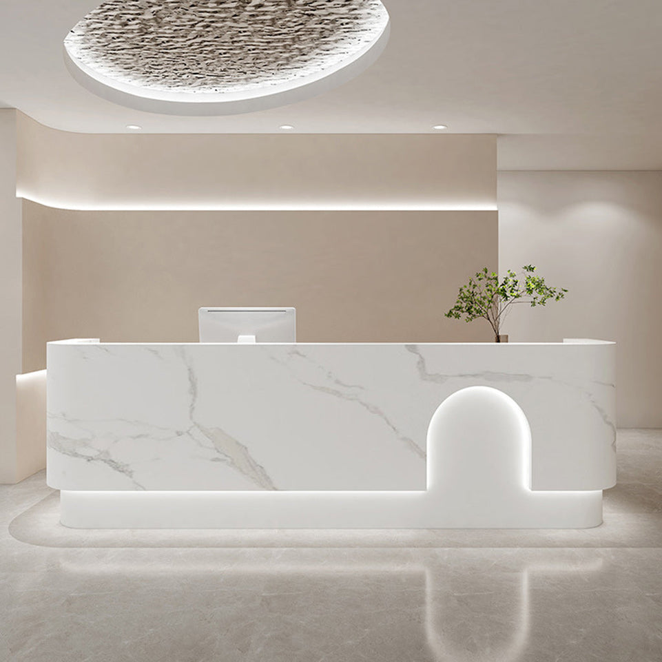 Minimalist Lacquered Salon Store Checkout Reception Desk JDT-1040