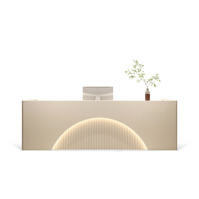 Fully Assembled LED Salon Reception Desk  with Storage JDT-1039