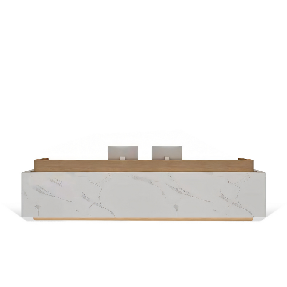 Light Luxury Simple Corporate Checkout Counter Reception Desk JDT-1081