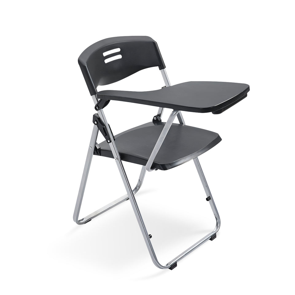 Plastic Steel Frame Integrated Folding Conference Study Chair With Writing Board HYY-2003