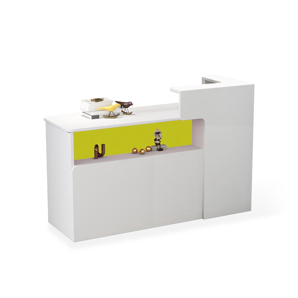 Modern Minimalist Small Corner Cashier Reception Desk JDT-2012