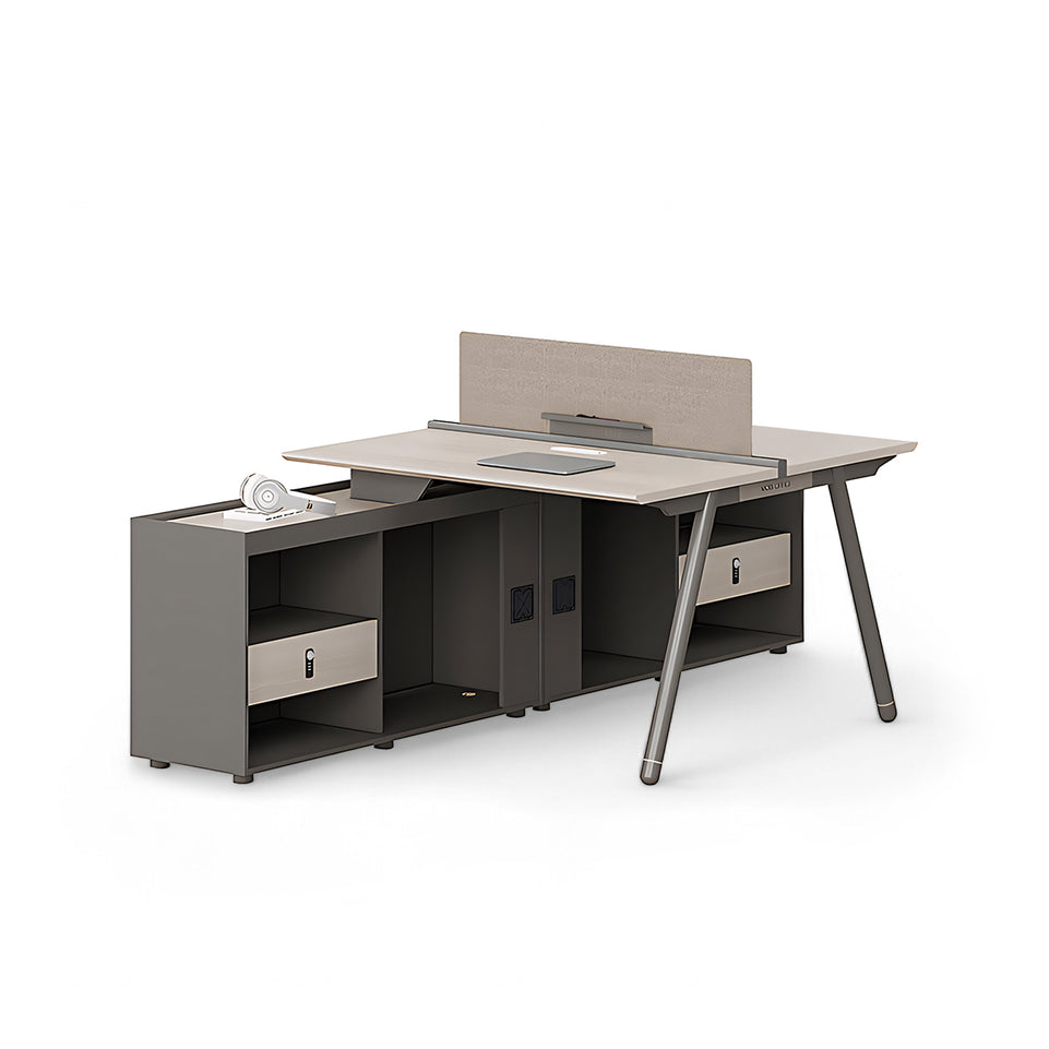 Stylish and Practical Office Staff Desk with Privacy Panel BGZ-204