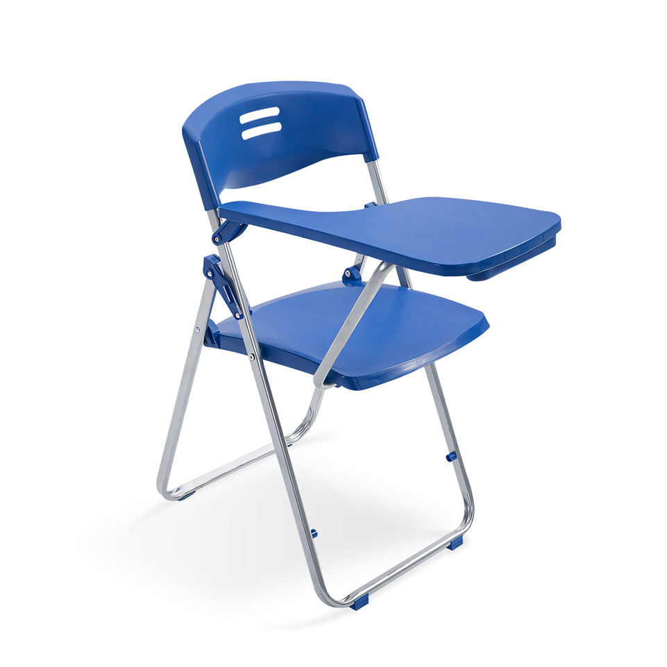 Plastic Steel Frame Integrated Folding Conference Study Chair With Writing Board HYY-2003