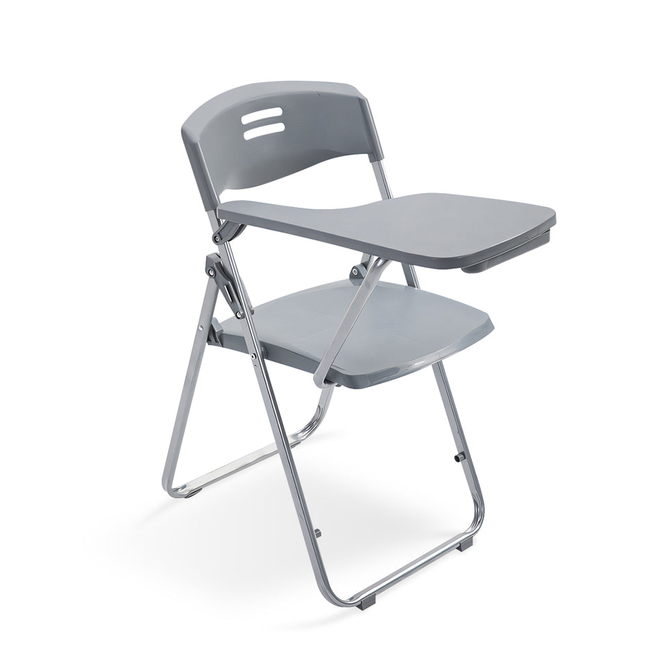 Plastic Steel Frame Integrated Folding Conference Study Chair With Writing Board HYY-2003