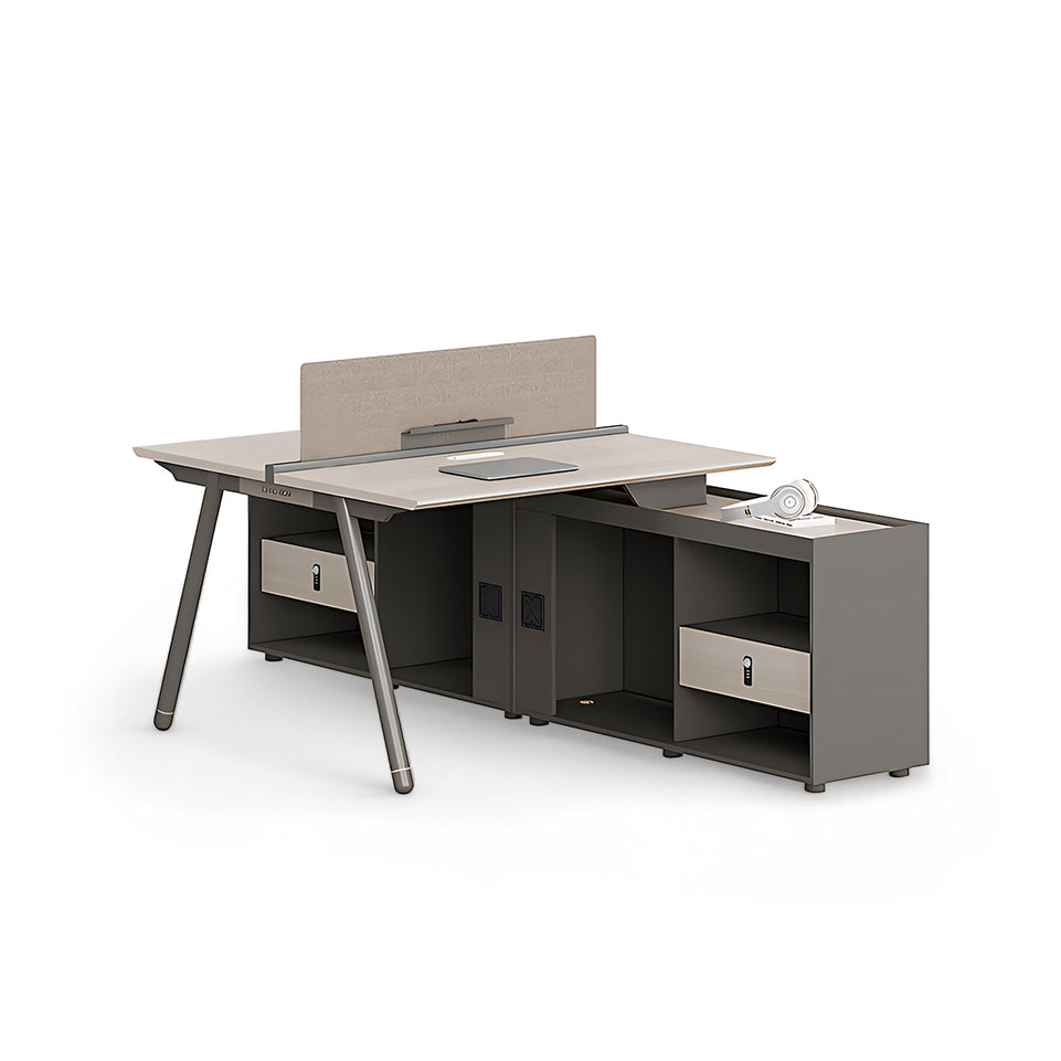 Stylish and Practical Office Staff Desk with Privacy Panel BGZ-204