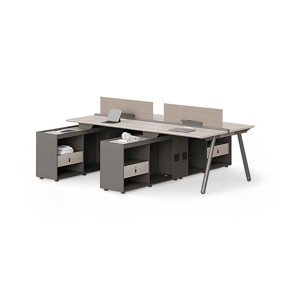 Stylish and Practical Office Staff Desk with Privacy Panel BGZ-204