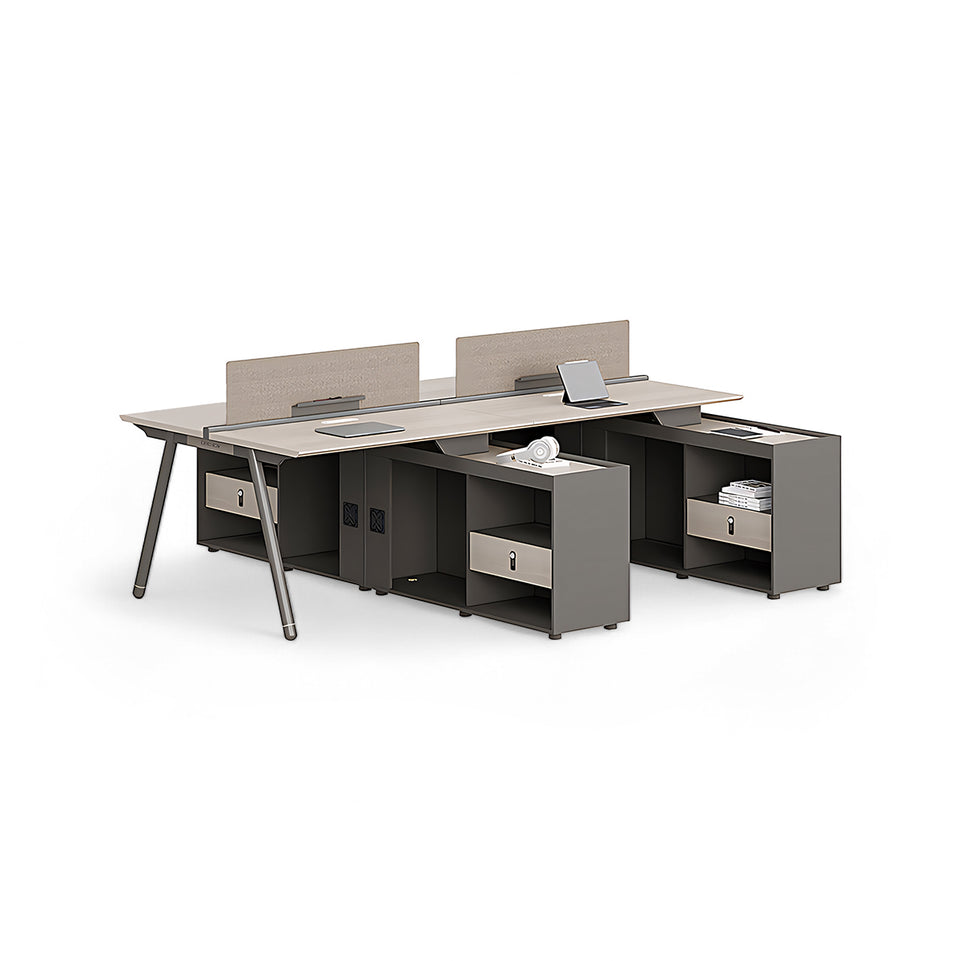 Stylish and Practical Office Staff Desk with Privacy Panel BGZ-204