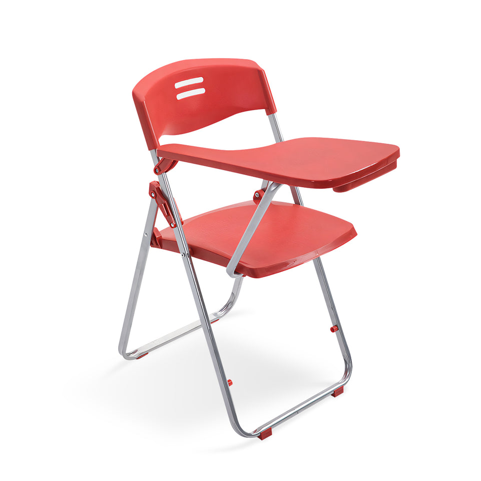 Plastic Steel Frame Integrated Folding Conference Study Chair With Writing Board HYY-2003