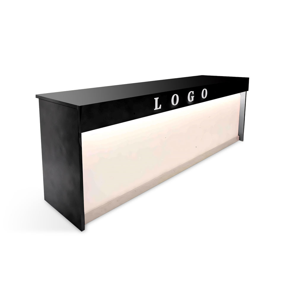 Contemporary Minimalist Rectangular Corner Reception Desk With Compartments JDT-020