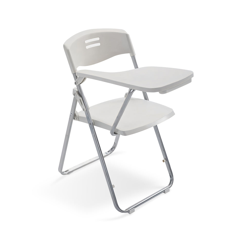 Plastic Steel Frame Integrated Folding Conference Study Chair With Writing Board HYY-2003