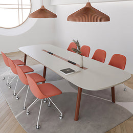 Minimalist Stylish Rectangular Conference Table with Sturdy Leg Design HYZ-503