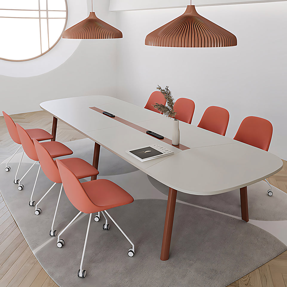 Minimalist Stylish Rectangular Conference Table with Sturdy Leg Design HYZ-503