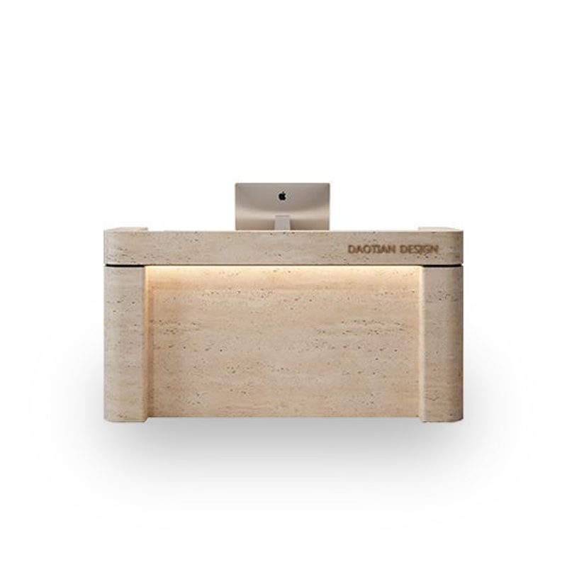 Small Rock-style Lobby Salon Beauty Parlor Reception Desk JDT-2309