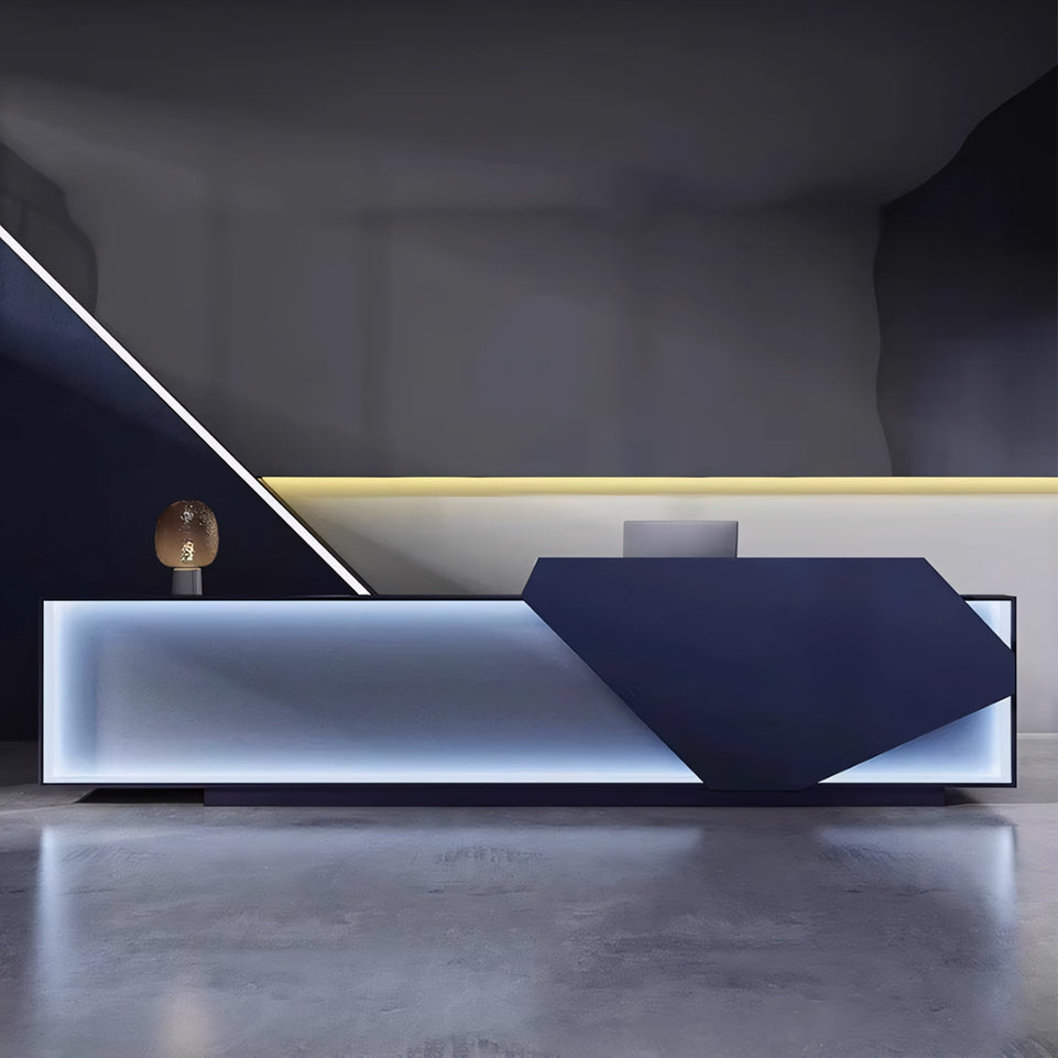 Stylish Stainless Steel Rectangular Reception Desk JDT-2154