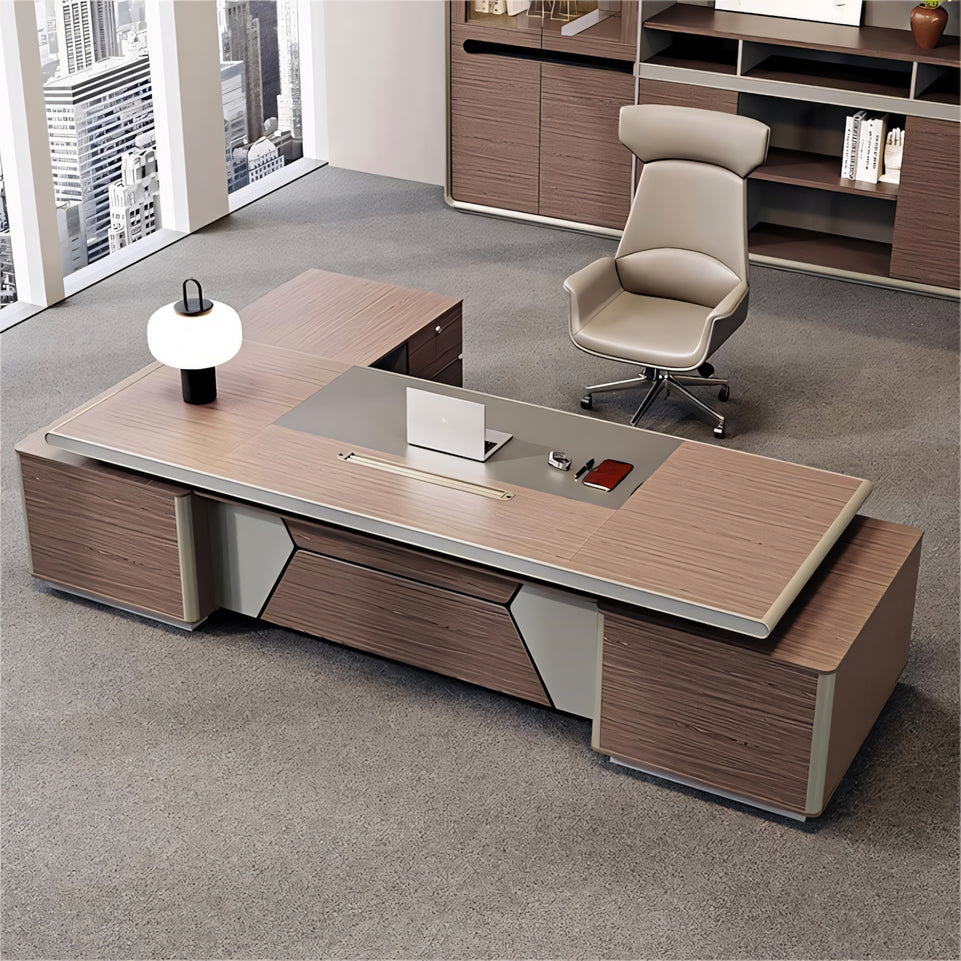 Office Boss Computer Desk Executive Large Panels Side LBZ-1041