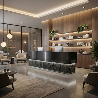 Stainless Steel Cash Register Commercial Front Desk Reception Desk JDT-7164