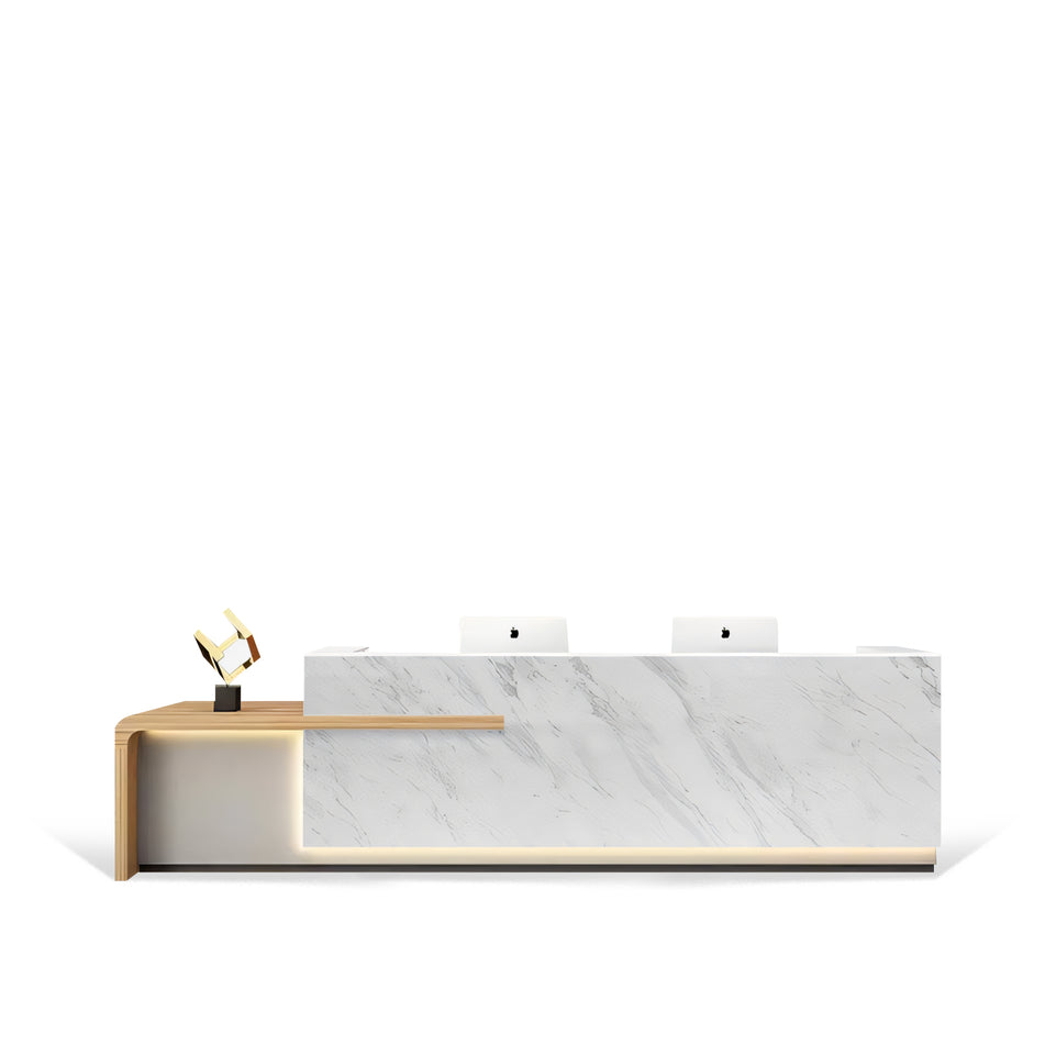 Lacquered Stylish Office Unique Salon Store Reception Desk JDT-1068