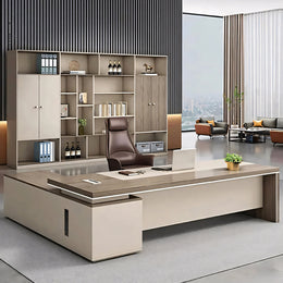 Professional Luxury L-Shaped Executive Desk with Spacious Desktop LBZ-601