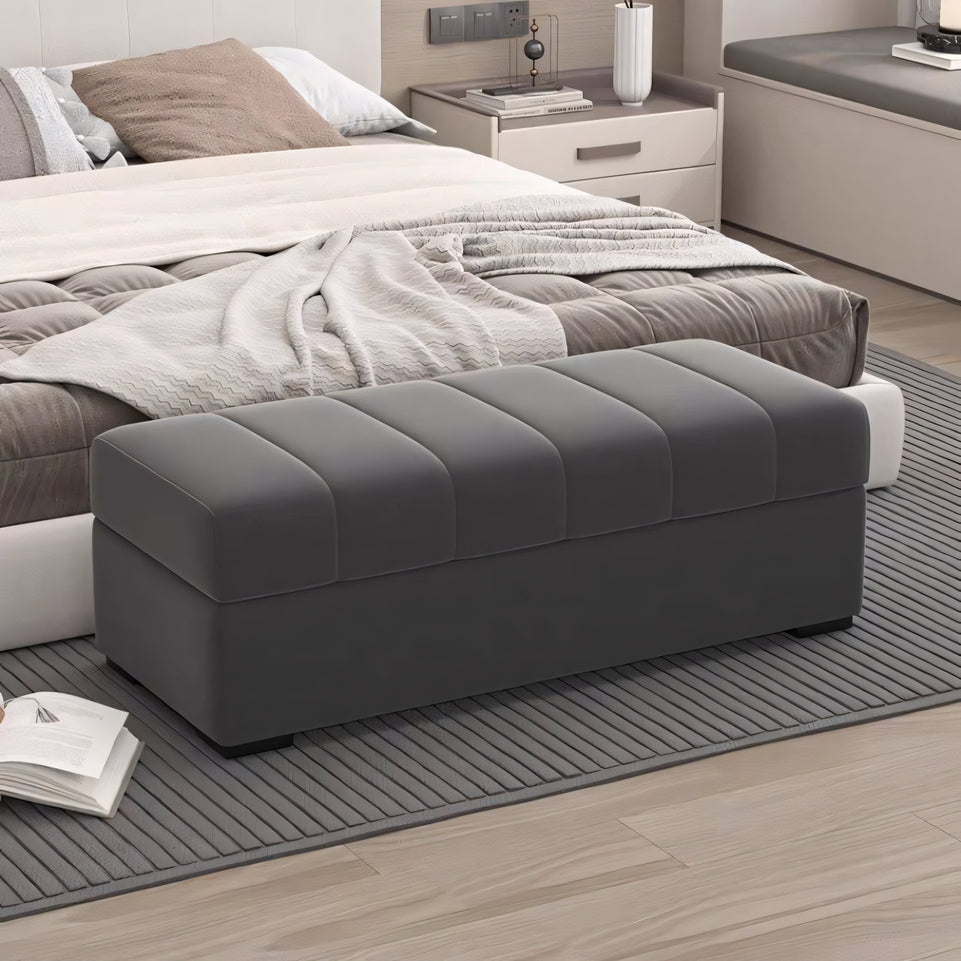 Simple Casual Square Upholstered Storage Bench Sofa BSF-2013