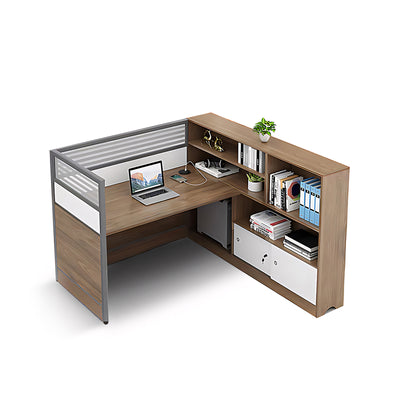 Modern Simple Partitioned Multiperson Staff Desk YGZ-737