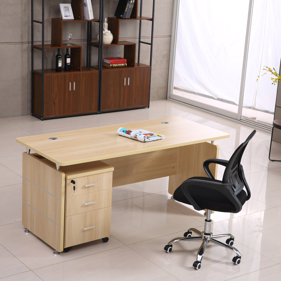 Office Desk Simple Design For Boss Staff With Drawers Desk YGZ-1046