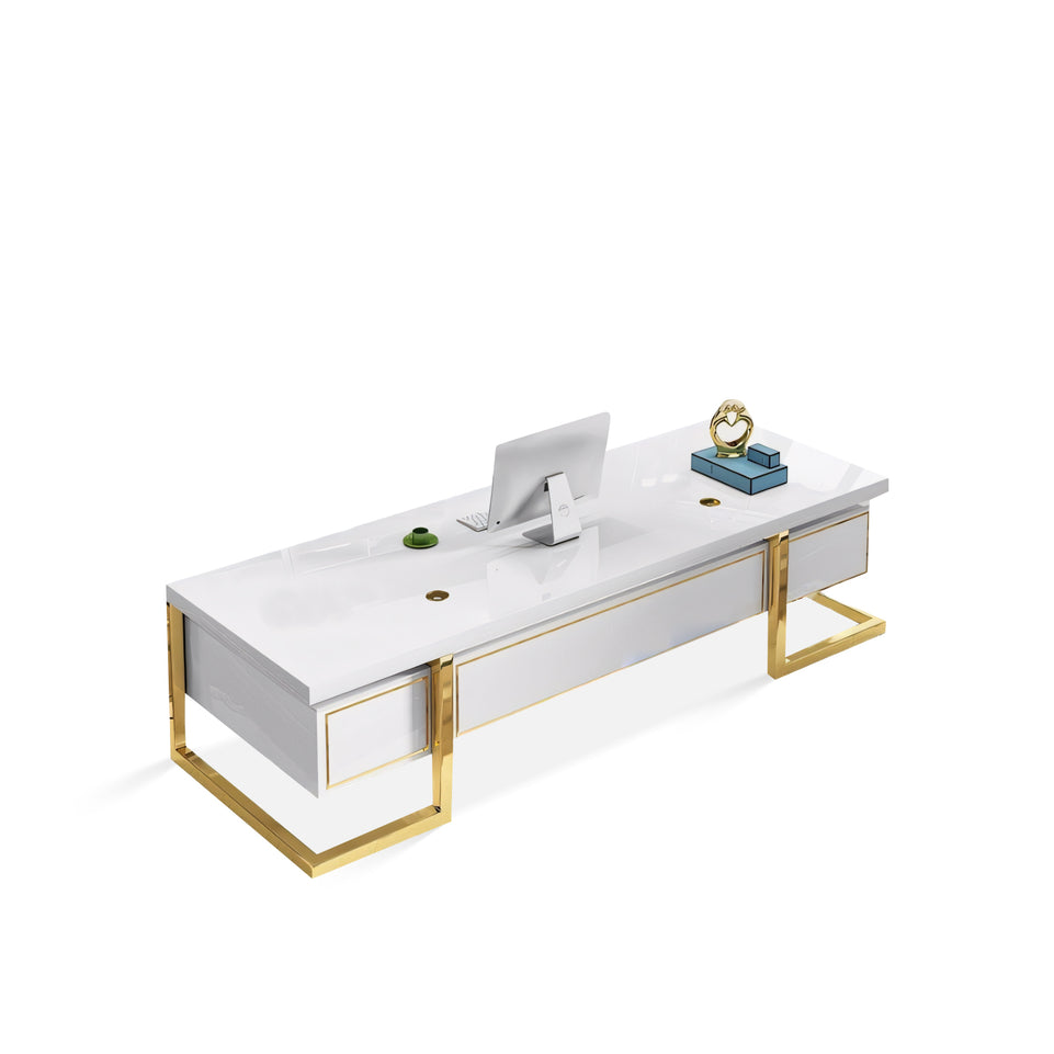 Lacquered Office Executive Desk LBZ-108